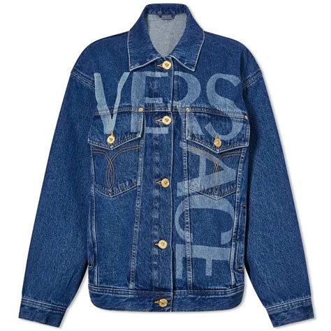 a versace jacket price|Versace denim jacket.